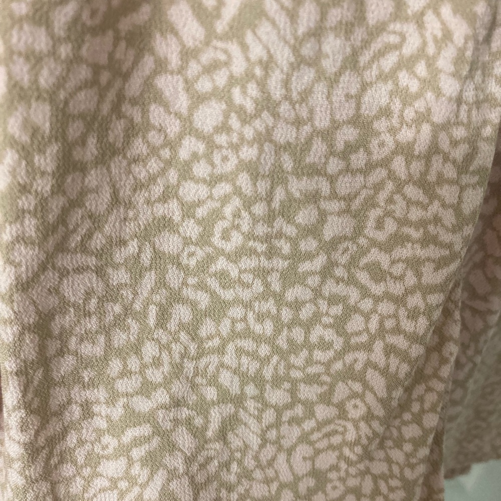 Aerie leopard print maxi skirt, pink and gray, size XS